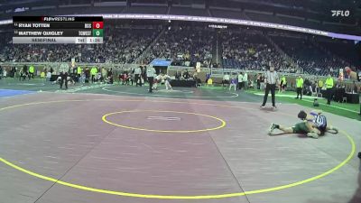 D1-120 lbs Semifinal - Ryan Totten, Detroit Catholic Central HS vs Matthew Quigley, Traverse City West HS