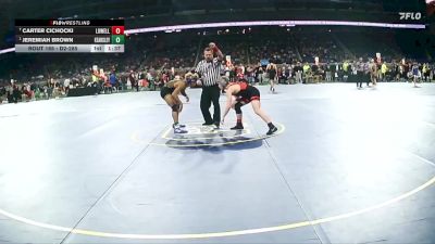 D2-126 lbs Semifinal - Jeremiah Brown, Kearsley HS vs Carter Cichocki, Lowell HS