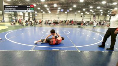 142 lbs Round Of 16 - Logan Hartzell, Warhawks - MS vs Emmit Myers, Team Gotcha - MS