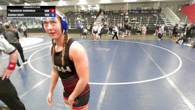 155 lbs 3rd Place Match - Madison Sherman, Sons Of Atlas Wrestling Club vs Sarah Eddy, Top Of The Rock Wrestling Club