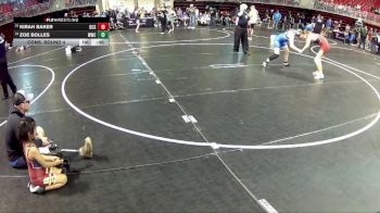 138 lbs Cons. Round 4 - Zoe Bolles, Wayne Wrestling Club vs Kirah Baker, Dundy County Stratton