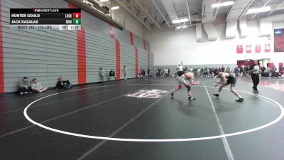 133 lbs Consi Of 16 #2 - Hunter Gould, Lock Haven - Unatt vs Jack Kazalas, Binghamton - Unatt