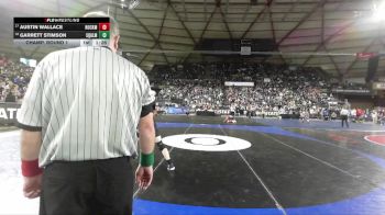 Boys 2A 138 lbs Champ. Round 1 - Austin Wallace, Hockinson vs Garrett Stimson, Squalicum