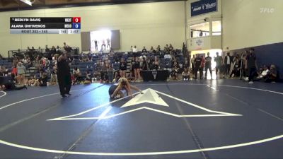 145 lbs Quarterfinal - Alana Ontiveros, Menlo College vs Berlyn Davis, Westcliff