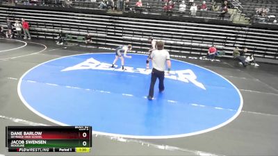 129 lbs Champ. Round 1 - Jacob Swensen, Ridgeline vs Dane Barlow, Skyridge High School