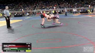 D4-215 lbs Quarterfinal - Landon Swanson, Charlevoix HS vs Isaac Westfall, Reading HS