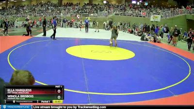 65 lbs Cons. Round 2 - Ella Marquess, Mat Sense Wrestling vs Winola Brisbois, Madras Mat Club