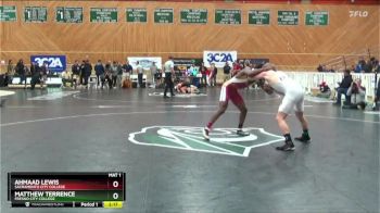 141 lbs 3rd Place Match - Matthew Terrence, Fresno City College vs Ahmaad Lewis, Sacramento City College