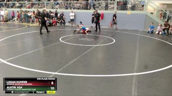 78 lbs 5th Place Match - Logan Kumfer, Interior Grappling Academy vs Austin Aga, Chugach Eagles Wrestling Club