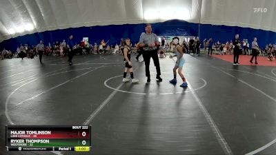 68-72 lbs Round 3 - Ryker Thompson, Westshore vs Major Tomlinson, Lake Catholic