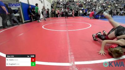 64 lbs Semifinal - Wyatt Holtz, Wagoner Takedown Club vs Bentley Hughart, Raw Wrestling Club