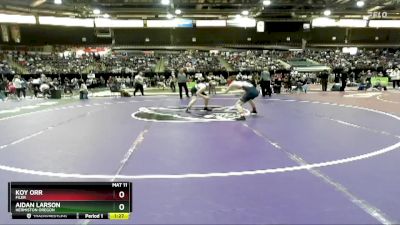 132 lbs Semifinal - Aidan Larson, Hermiston Oregon vs Koy Orr, Filer