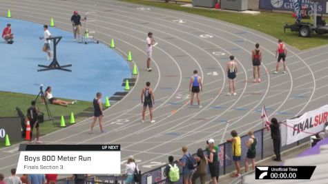 High School Boys' 800m, Finals 3