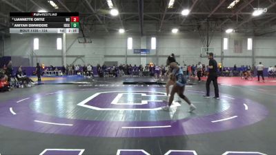 124 lbs Semifinal - Liannette Ortiz, Wartburg vs Aniyah Dinwiddie, Iowa Central Community College