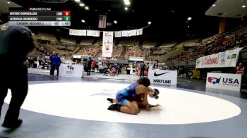 Cadet Boys Lower - 120 lbs Champ. Round 2 - Joshua Romero, Elite Force Wrestling Club vs Devin Gonzalez, Livermore Elite Wrestling Club
