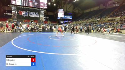 220 lbs Cons 32 #1 - Preston Colvin, Idaho vs Martel Brown, Ohio