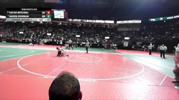128 lbs Champ. Round 2 - Haden Bowman, BRN3 vs Lucas Mitchell, CRT2