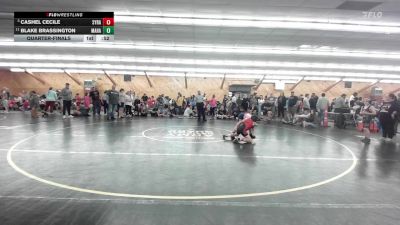 85 lbs Quarterfinal - Cashel Cecile, Syracuse vs Blake Brassington, Mahanoy City