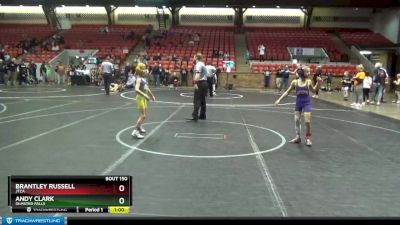 56 lbs Cons. Round 3 - Andy Clark, Olmsted Falls vs Brantley Russell, JTCA