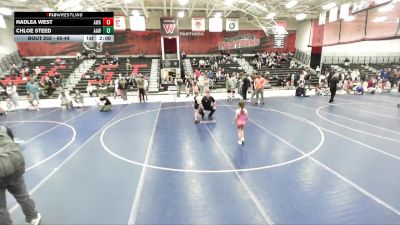 45-49 lbs Round 1 - Chloe Steed, Agon Academy Wrestling vs Hadlea West, Aviator Wrestling Academy