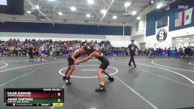 132 lbs Champ. Round 1 - Kaleb Shepard, Aniciete Training Club vs Asher Martinez, Ventura High School