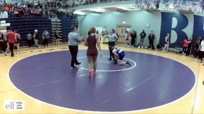 155 lbs. Champ. Round 2 - Charlotte Richards, Park HIll South vs Justice Sebree, St. Charles West