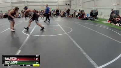 215 lbs Round 1 (4 Team) - Kian Barton, The Wrestling Mill vs Keith Butler, Dayton Bandits