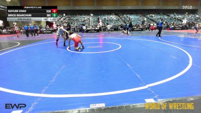 132 lbs 5th Place - Kayleb Chao, Elk Grove vs Brice Bearchum, Durham Wrestling Club