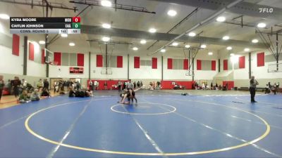 130 lbs Cons. Round 5 - Kyra Moore, Middleton vs Caitlin Johnson, Eagle