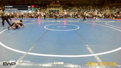 80 lbs Consi Of 32 #1 - KJ Baugh, Maize vs Tayden DeWall, Ironhawk Wrestling Academy