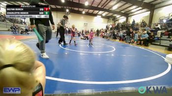 40-43 lbs Rr Rnd 5 - Dilynn Burch, Sperry Wrestling Club vs Charlotte Remus, Barnsdall Youth Wrestling