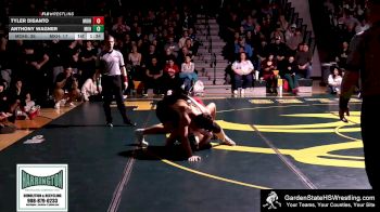 190 lbs Anthony Wagner, Morris Knolls Hs vs Tyler DiSanto, Morris Hills