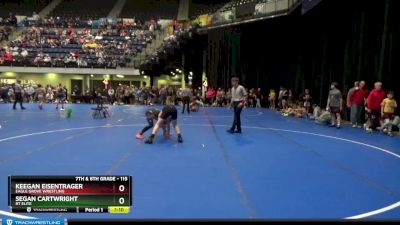 115 lbs Cons. Round 1 - Keegan Eisentrager, Eagle Grove Wrestling vs Segan Cartwright, RT Elite