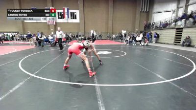126 lbs Champ. Round 2 - Easton Reyes, Hinton vs Tucker Verbeck, Maize