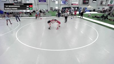 Junior Girls - 105 lbs Cons. Round 2 - Ivy Brandenburg, Summit Wrestling Academy vs Isabella Patino, Grantsville Wrestling Club