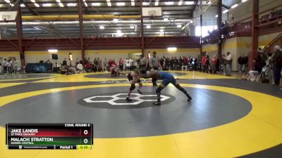 113 lbs Cons. Round 5 - Malachi Stratton, Sussex Central vs Jake Landis, St Paris Graham