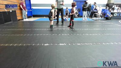 43 lbs Consi Of 16 #2 - Briggs Cole, Weatherford Youth Wrestling vs Parker Elliott, Woodward Youth Wrestling