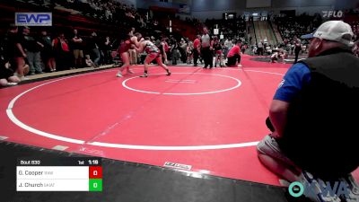 155-165 lbs Rr Rnd 2 - Gracie Cooper, Raw Wrestling Club vs Jayden Church, Skiatook Youth Wrestling