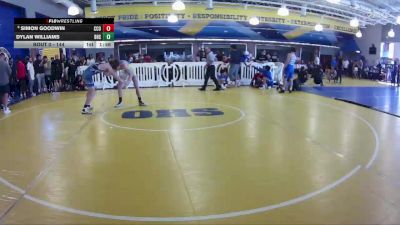 144 lbs Champ. Round 3 - Dylan Williams, Bloomingdale High School vs Simon Goodwin, Camden County Outsiders