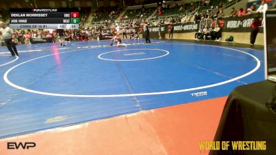 105 lbs Consi Of 16 #1 - Deklan Morrissey, Outlaw Wrestling Club vs Joe Hinz, Weatherford Youth Wrestling