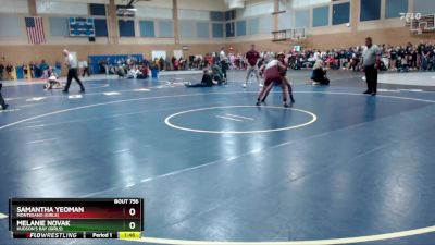 140lbs Champ. Round 2 - Samantha Yeoman, Montesano (Girls) vs Melanie Novak, Hudson`s Bay (Girls)