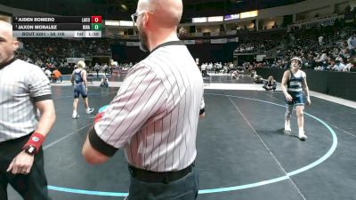5A 106 lbs Semifinal - Jaxon Moralez, Rio Rancho vs Juden Romero, La Cueva