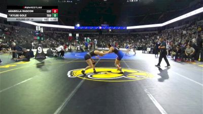 120 lbs Round Of 16 - Arabella Rascon, Central Union (SD) vs Kylee Golz, Trabuco Hills (SS)