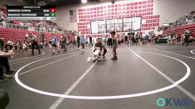 43 lbs Round Of 16 - Emerson Jarboe, South Central Punisher Wrestling Club vs Brantley Rodriques, D3 Wrestling Cluib