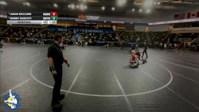 126 lbs Semifinal - Bobby Ruscitti, Lombard (Montini) vs Aidan McClure, Aurora (Marmion Academy)