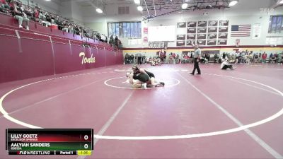 120 lbs Semifinal - Aalyiah Sanders, ODESSA vs Lilly Goetz, EXCELSIOR SPRINGS