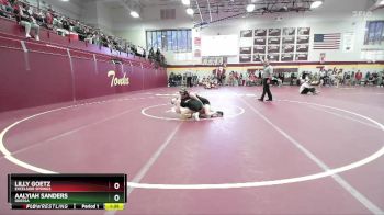 120 lbs Semifinal - Aalyiah Sanders, ODESSA vs Lilly Goetz, EXCELSIOR SPRINGS