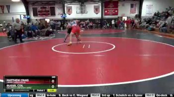 285 lbs Quarterfinal - Russel Coil, Columbus Community/WMU vs Matthew Craig, Liberty (Wentzville)