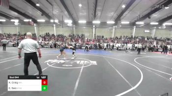 116 lbs Semifinal - Karisa Craig, Rifle vs Emily Saiz, Stout Wr Acd