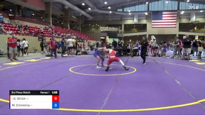 125 lbs 3rd Place Match - Gus Strick, KS vs Matthew Crimmins, IA